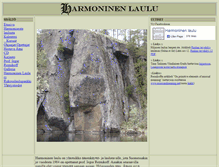 Tablet Screenshot of harmoninenlaulu.org